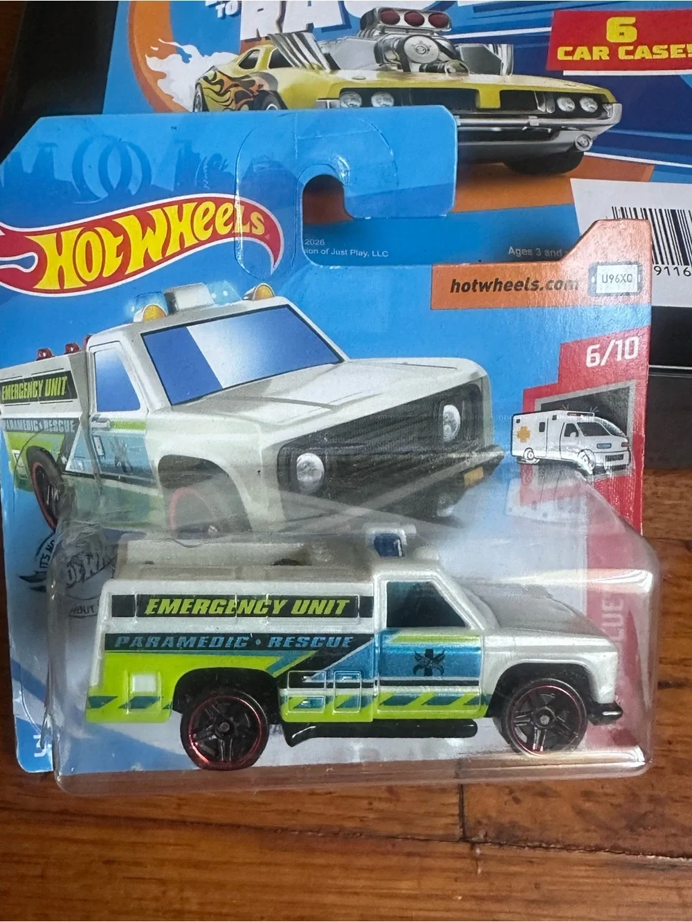 Hot Wheels 6 Car Case with 6 Hot wheel Cars Lot New